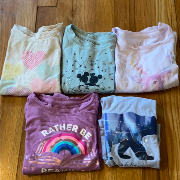 Sold as a set! 5 long sleeve shirts from Gap XS - Picture 7 of 7